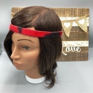 ✨NWOT Zebra 🦓 headband halo 😇 red black